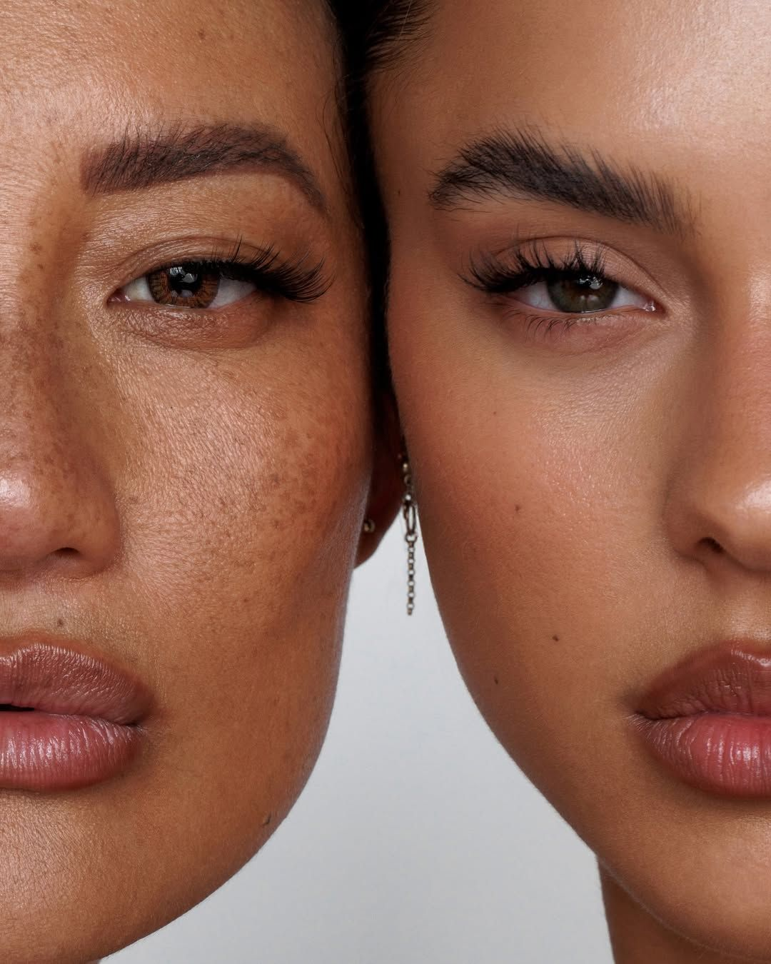 Two women with natural lash extensions